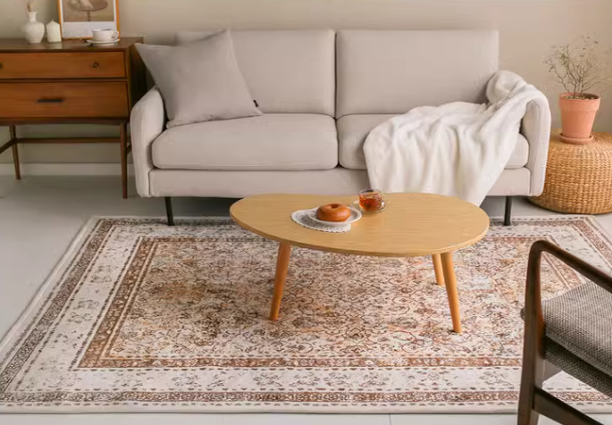 채우다공간 단모 페르시안 에스닉 거실 워셔블 러그 카페트 140x200