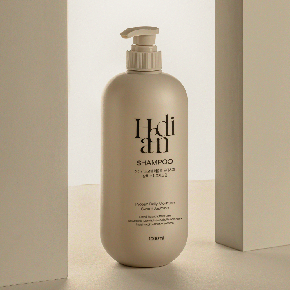 헤디안 단백질 샴푸 1L 2개 향좋은 스위트자스민 사춘기 정수리냄새 대용량 약산성 두피 이미지 4