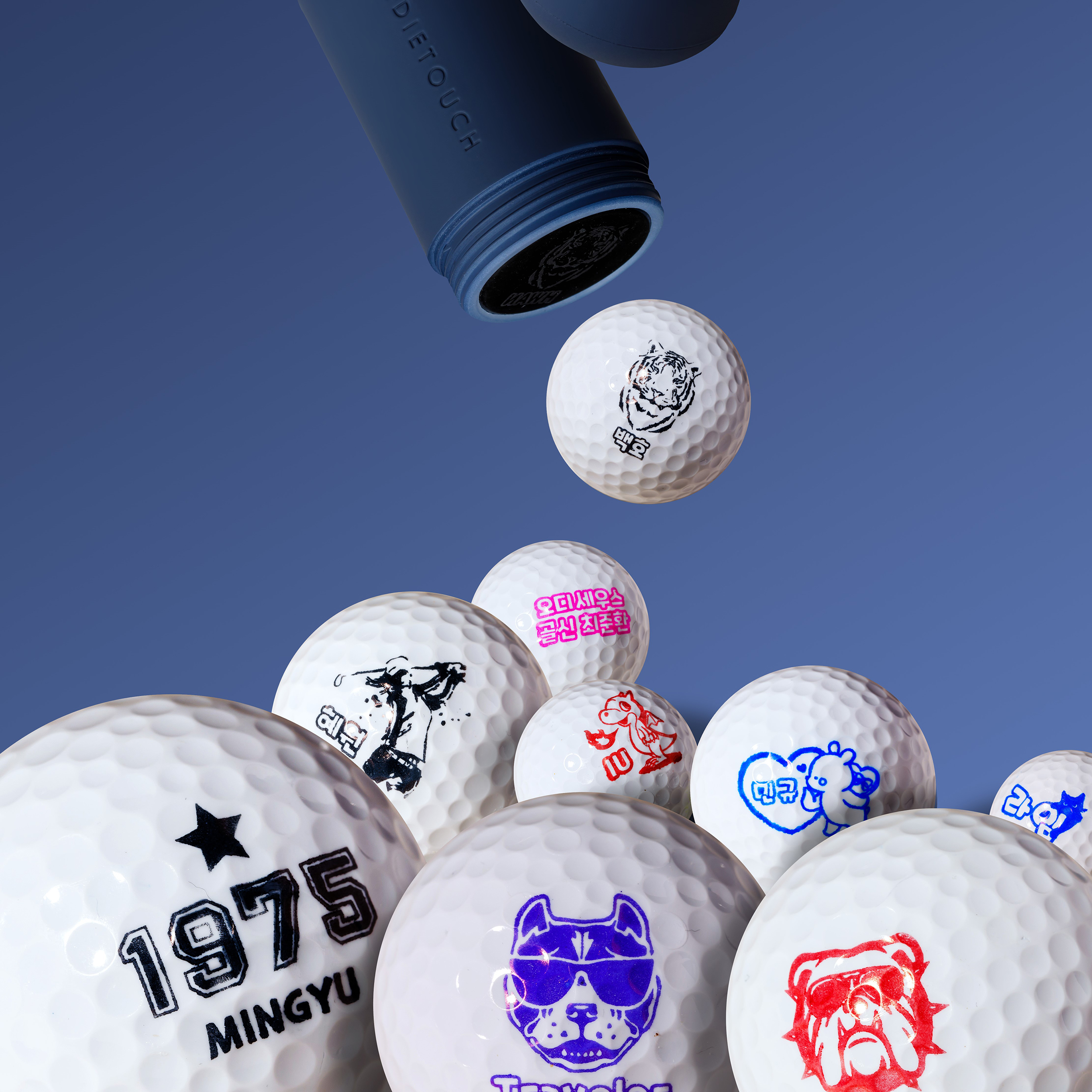 골프공도장 볼마킹 골프공스탬프 골프용품 공마크 귀여운동물얼굴(1) 운동러 솔직 후기 | 실사용 리뷰 - 대표 이미지