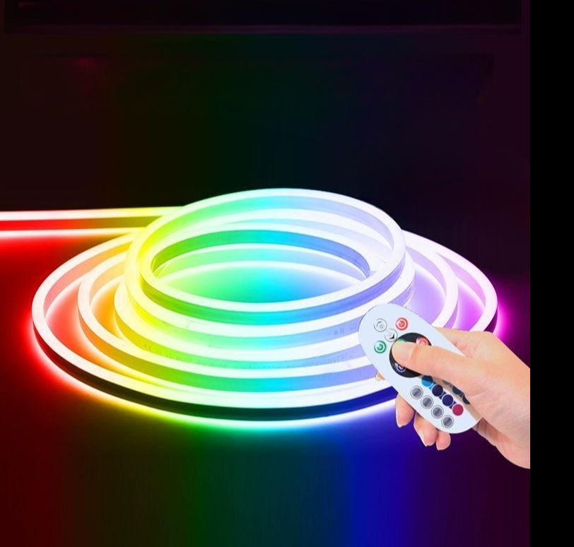 LED줄 조명 스마트 네온 캠핑 감성 스트링 야외 간접 10m 무지개 네온-5미터