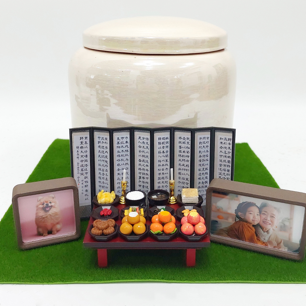 납골당 바닥 인조 잔디 고급스러운 봉안당 추모장식소품 납골당꾸미기 - 상세 이미지 2