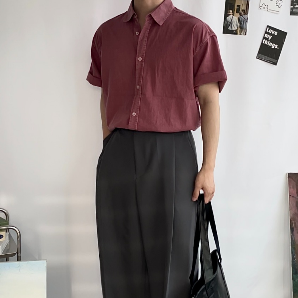 모드릭 남자 반팔셔츠 피그먼트반팔셔츠 이미지 8