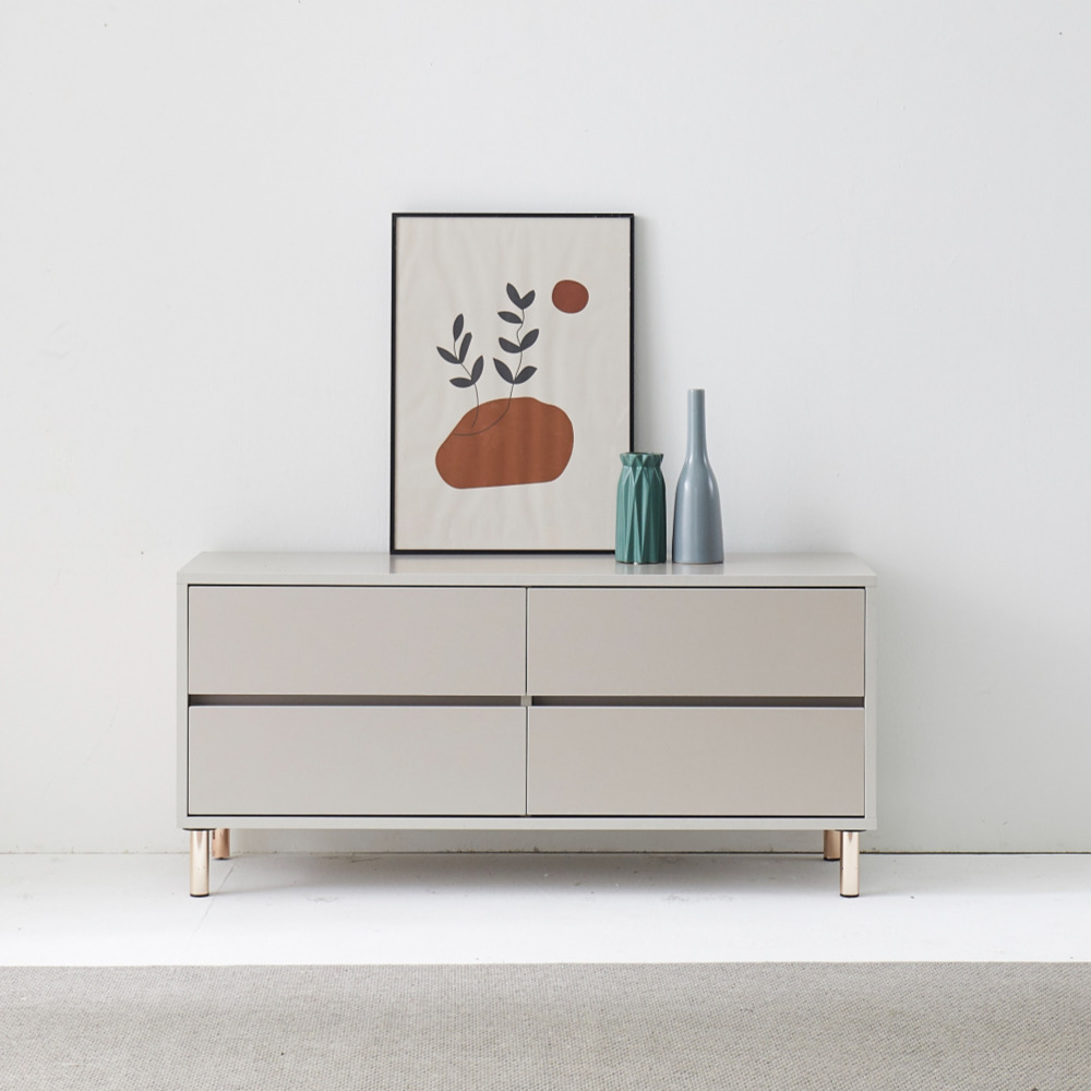 멘 1200거실장 높은tv장테이블 멀바우 철제티비다이 오디오장식장