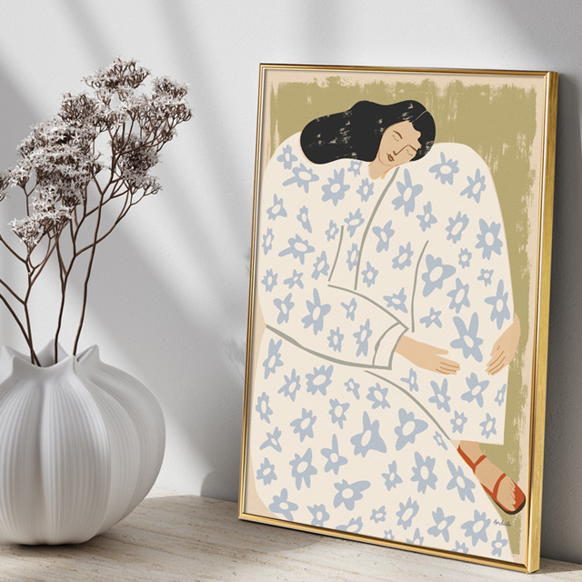 소피아린드 그림 인물화 명화 북유럽포스터 캔버스 거실 인테리어액자 집들이 개업선물 이미지 7