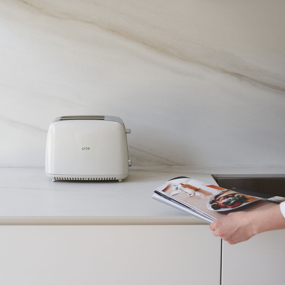 오르테 FULL 스텐 토스트기 7단계 굽기조절 가정용 빵굽는 기계