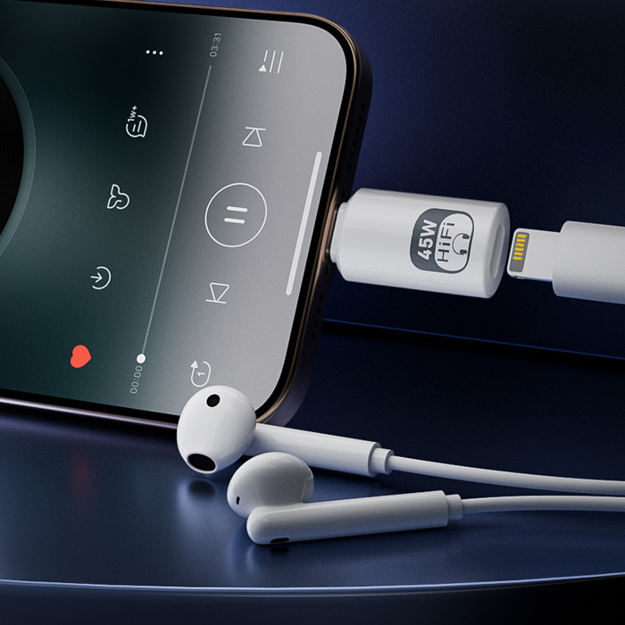 CTO 라이트닝8핀 이어폰 변환 젠더 45W충전 이어팟 하이젠