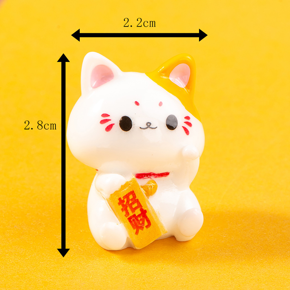 성공 고양이 미니어처 6종 인테리어 장식 소품 인형 피규어 - 상세 이미지 4
