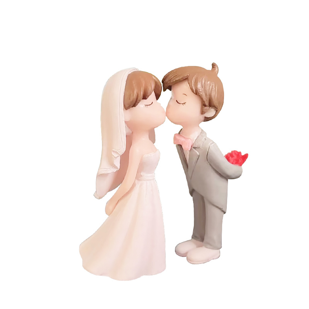 결혼 커플 웨딩드레스 턱시도 미니어처 2종 세트 테라리움 인테리어 장식 소품 - 상세 이미지 2