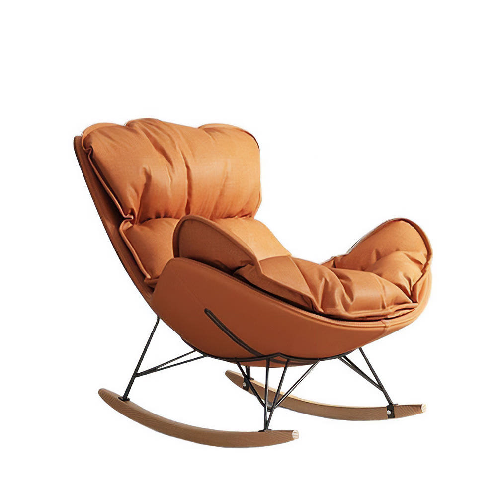 다양한 흔들의자 소재 비교 (패브릭, 라탄, 원목)