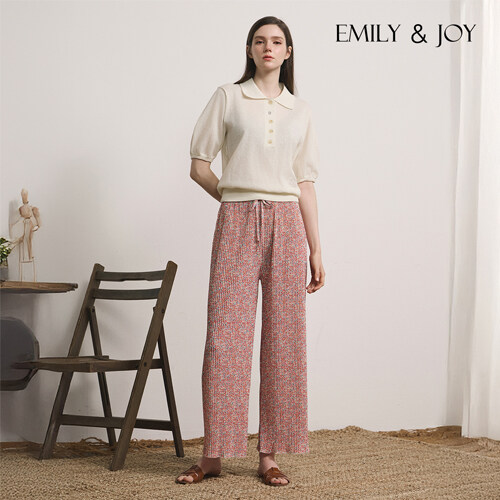 에밀리앤조이 플라워 플리츠 팬츠 (25SS) - 상세 이미지 4