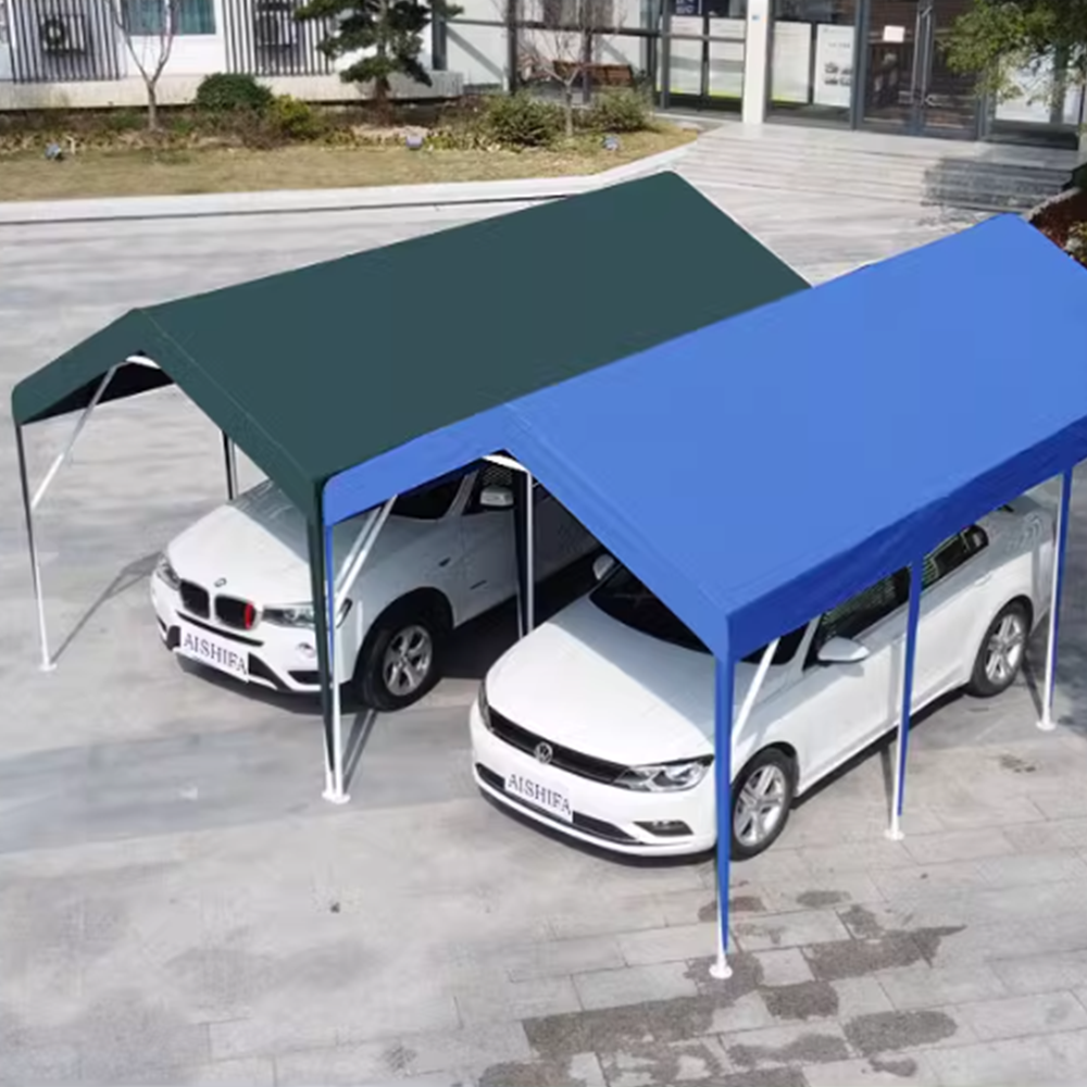 조립식주차장 주택 정원 싱글 차고지 외주차 가림막 3.3 x 6m - 블루 3x3 사방 둘레