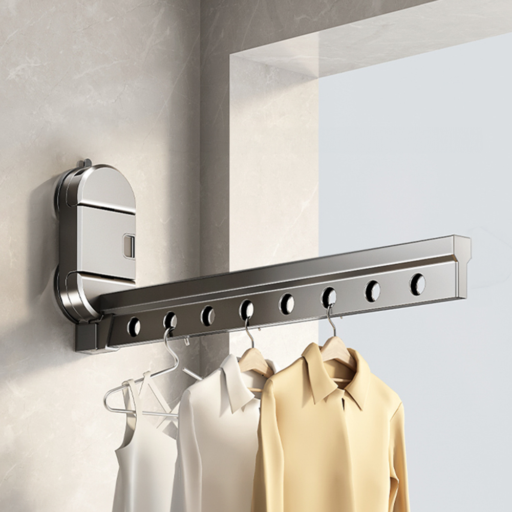 이지착 강력흡착 창문 베란다 빨래건조대 8구 수건 속옷 건조대