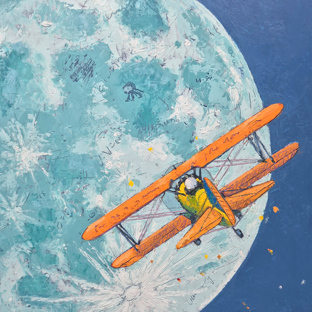 아트앤샵 미술작품 김기훈 원작 Fly Me to The Moon 10호 현대미술 그림액자 - 상세 이미지 4