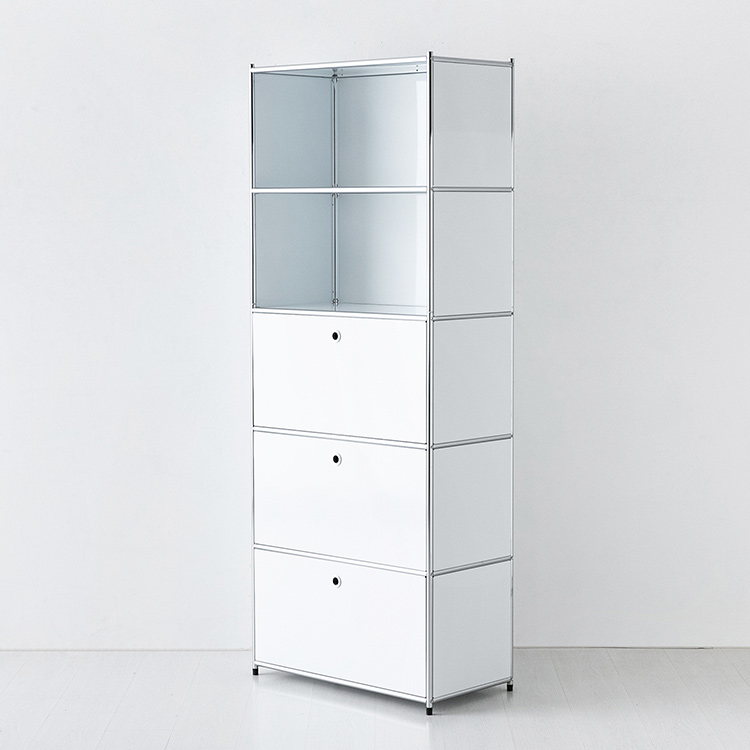 심플리 수납장 BC023 77x40x196, 5단, 화이트 9909.3085 이미지 4
