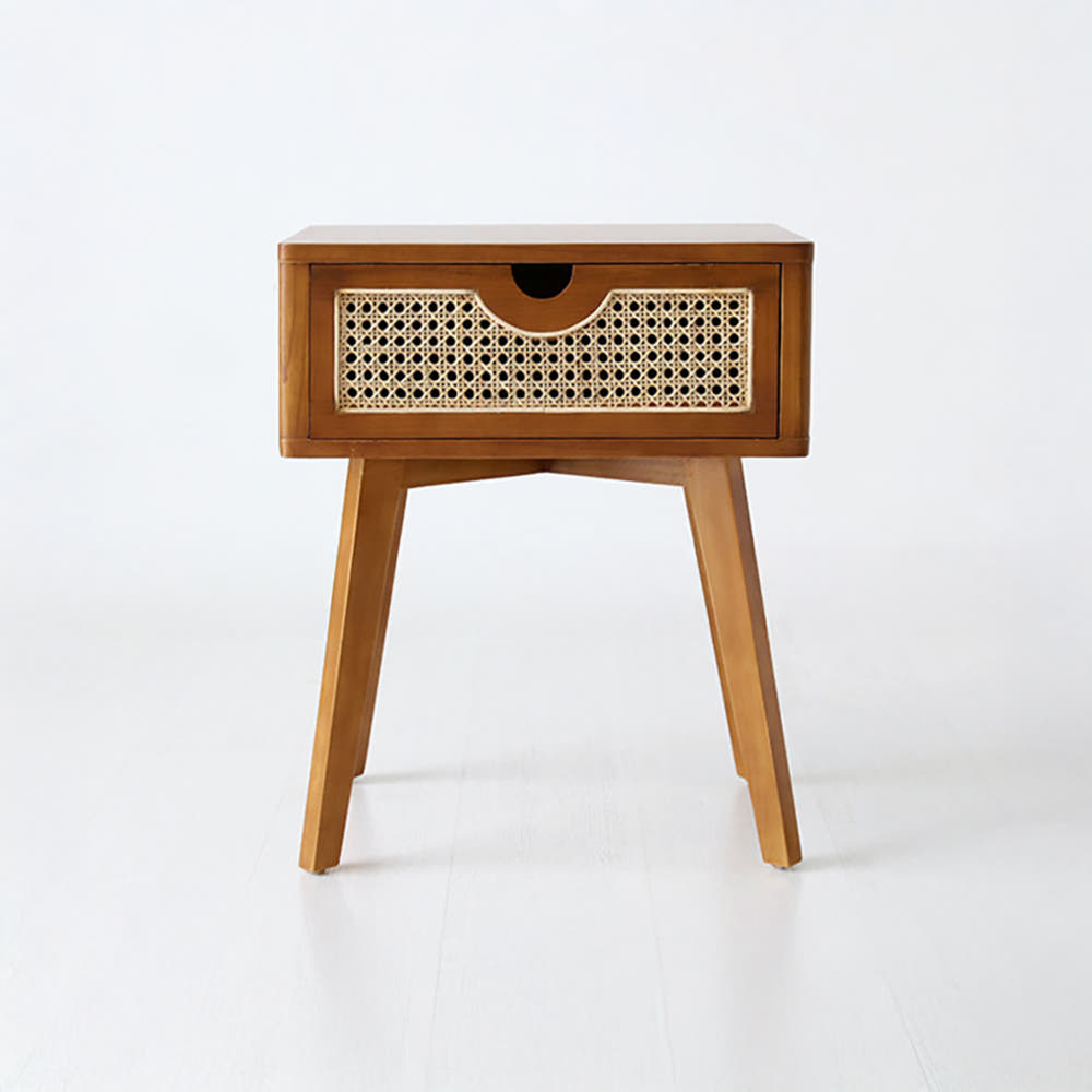 CESBON 원목수납협탁 라탄 KCN001 7486.7277