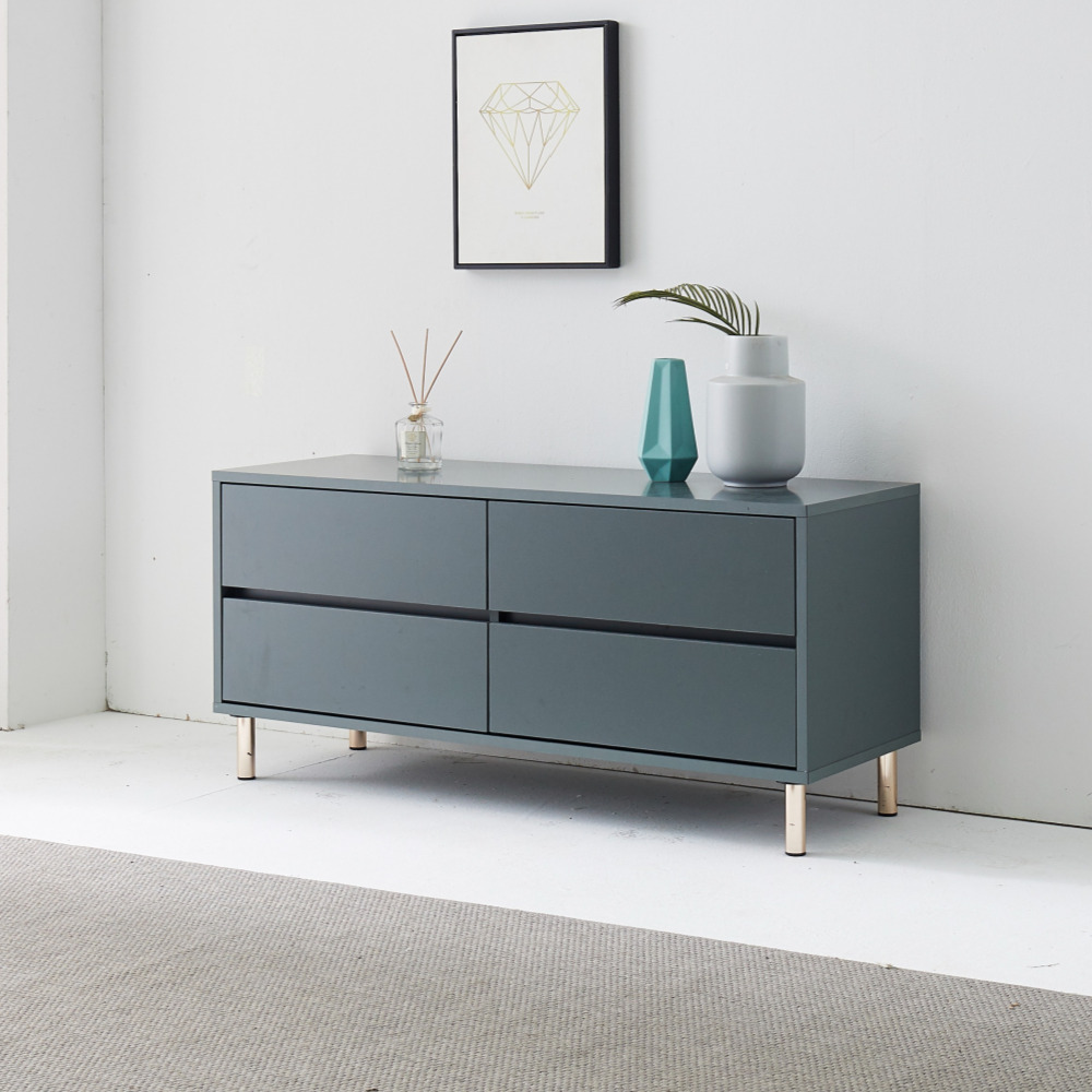 멘 1200거실장 높은tv장테이블 멀바우 철제티비다이 오디오장식장