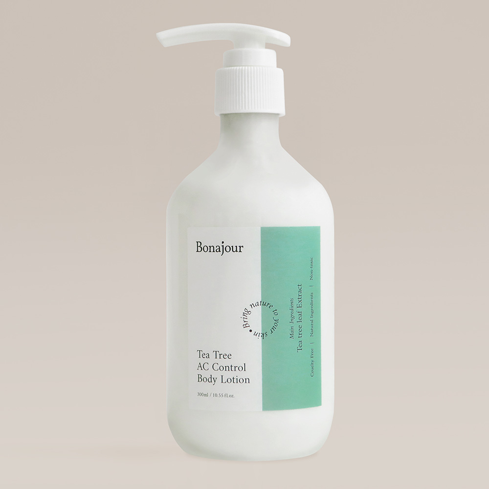 보나쥬르 비건 티트리 바디로션 / 지성피부 등드름 진정케어 300ml - 상품 이미지