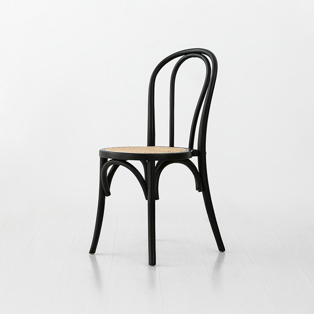 CESBON 원목의자 라탄 E형 블랙 6785.0486