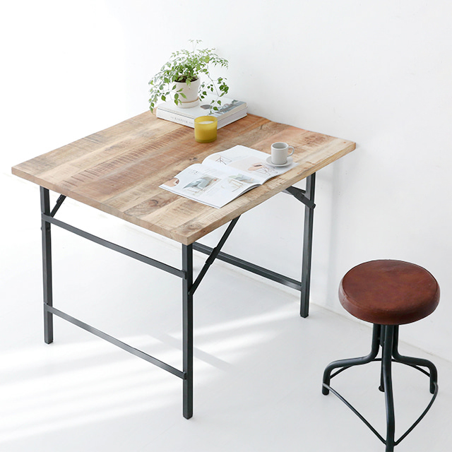 PECRE 빈티지접이식테이블 86X86 PC0146TB 860mm, 9928.9634