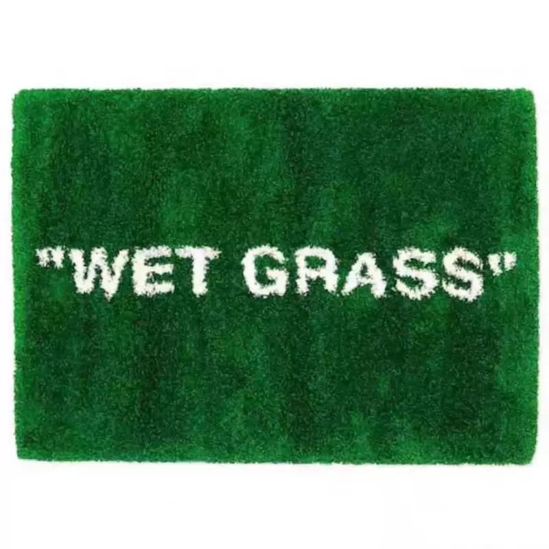 이케아X오프화이트 버질아블로 마르케라드 WET GRASS 잔디 러그 초록 80x160cm 이케아 습기 있는 풀 : Apart from