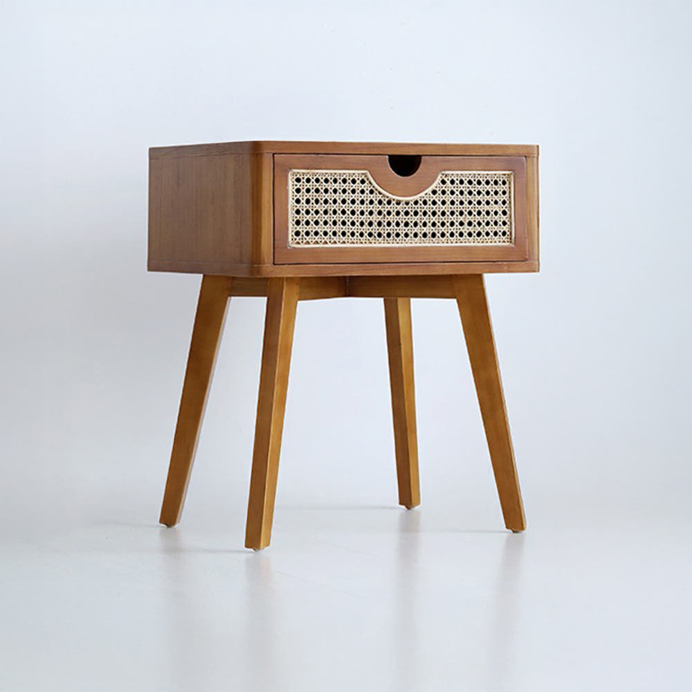 CESBON 원목수납협탁 라탄 KCN001 7486.7277