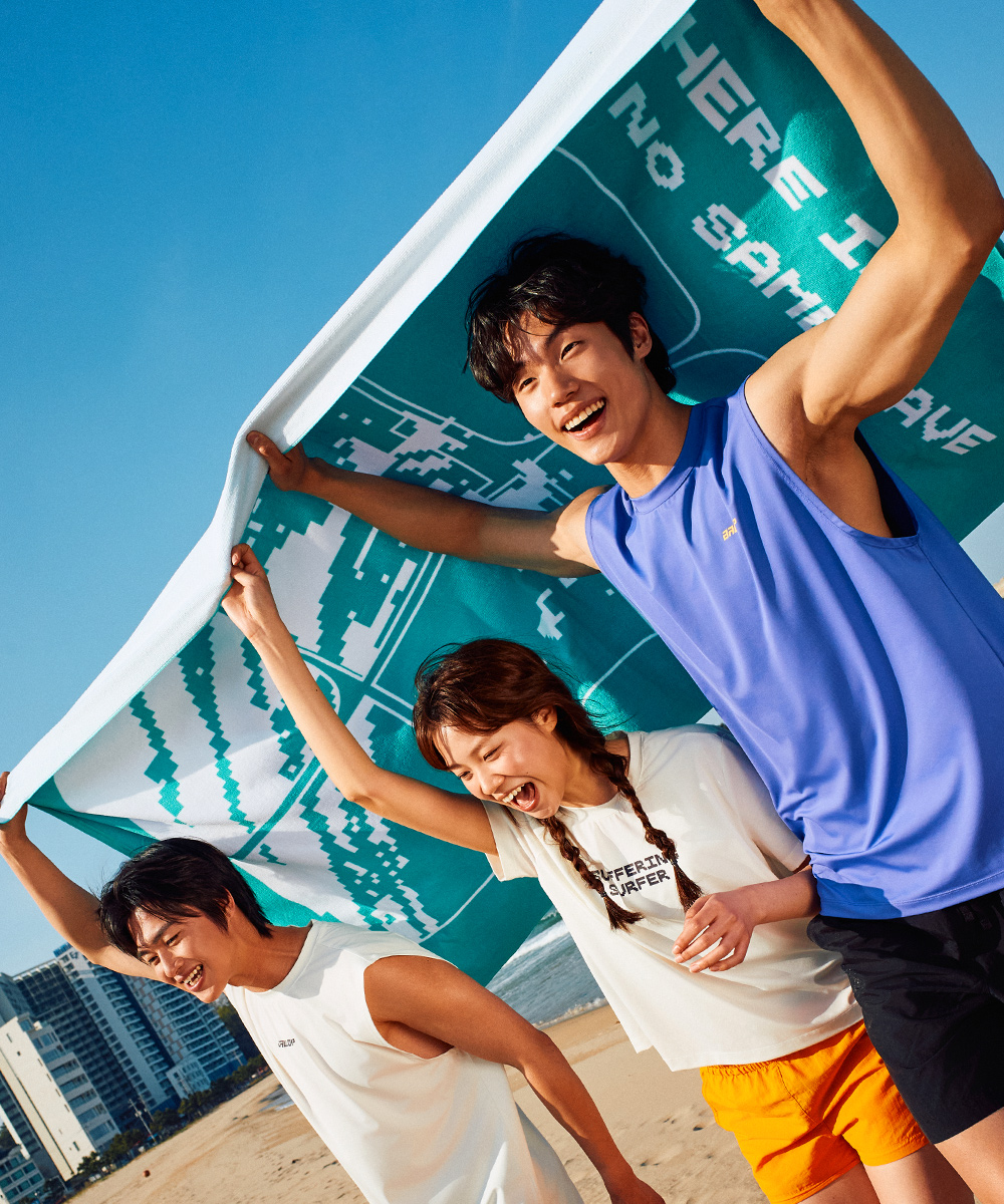 밸롭 오션 웨이브 비치타올 대형 물놀이 수건 큰 바다 타월