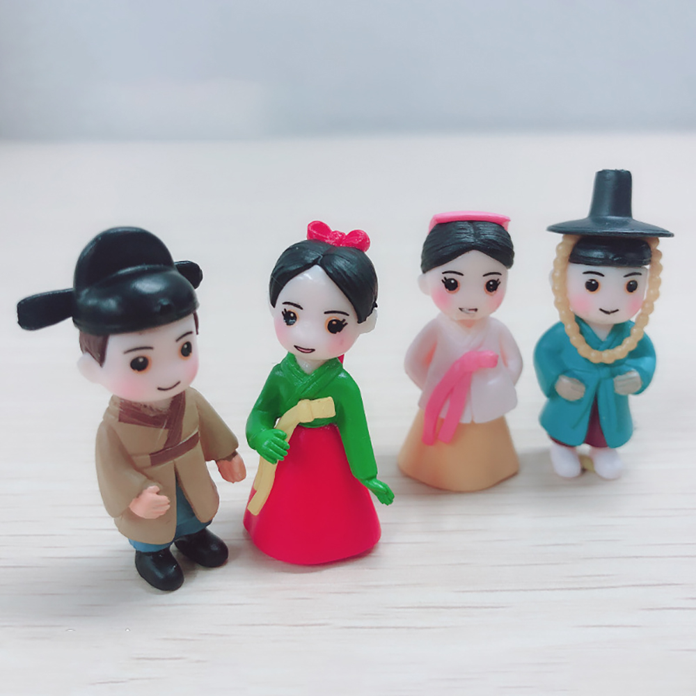 전통 한복 커플 세트 테라리움 미니어처 장식 소품 - 상세 이미지 2