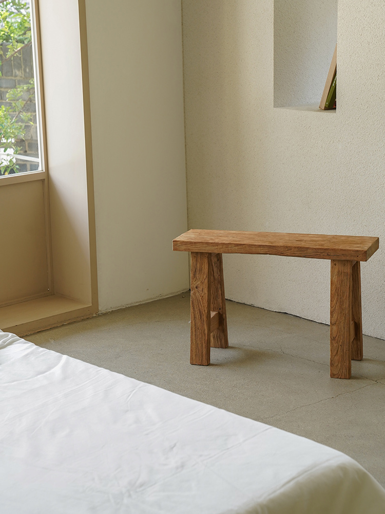 블랑드엔젤 티크 원목 고재 의자 벤치 인테리어 가구