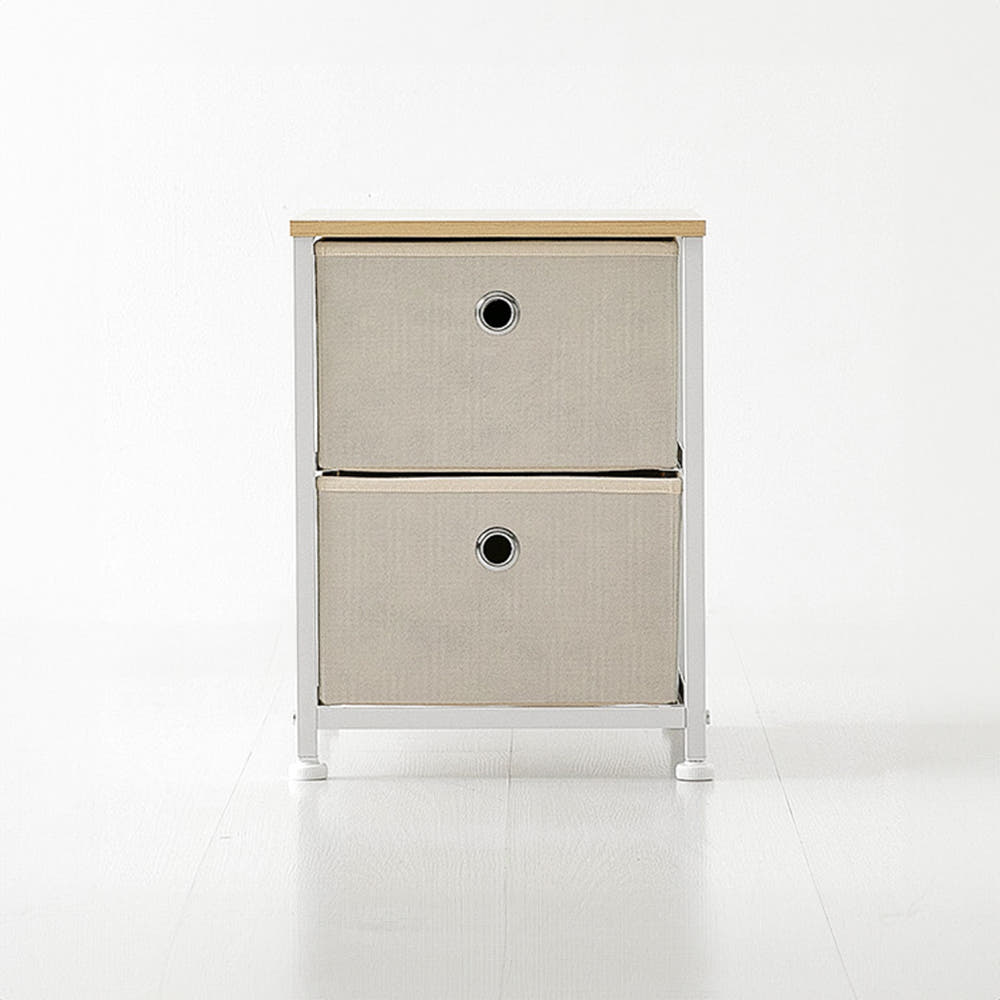 NOVEN 패브릭 미니서랍장 300400 B형 305x405x405mm, 2단, 라이트그레이 8001.9485 - 상세 이미지 5