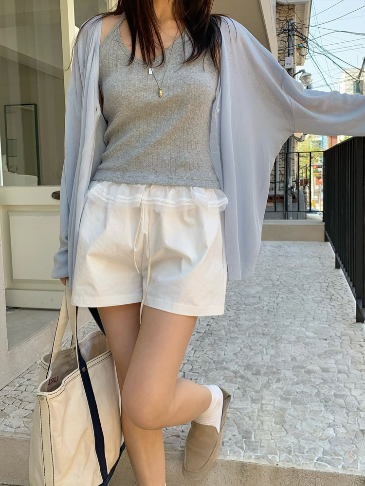 오버핏 브이넥 여성 여름 가디건 얇은 시스루 여자 가디건 긴팔 썸머 니트 가디건 이미지 2
