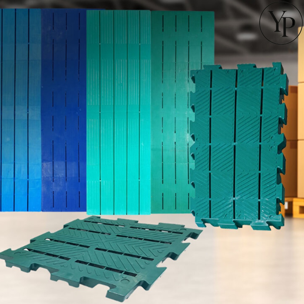 플라스틱 파레트 창고깔판 계단 롤테이너 핸드카 바닥깔판 1800x600x50 3개 와이드형 물류보관