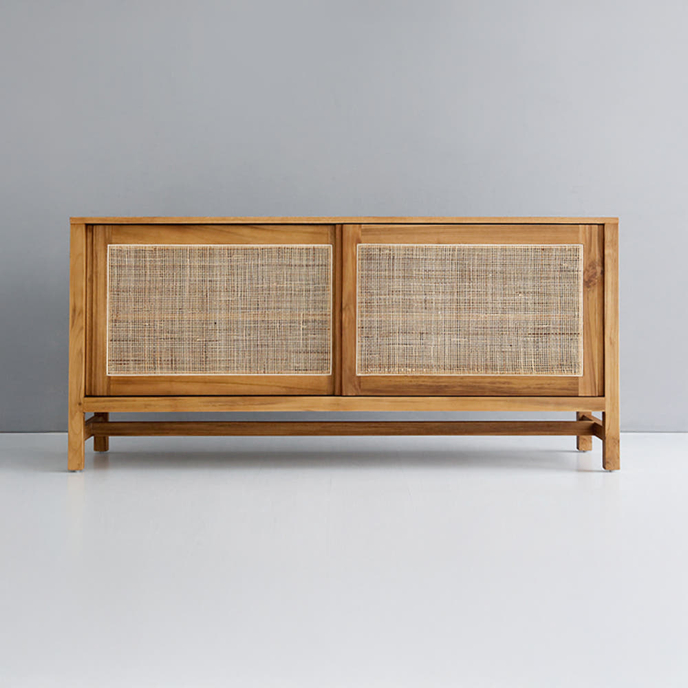 CESBON 슬라이딩 콘솔수납장 라탄 KCN005 450x1050x700mm, 1단, 8225.8338