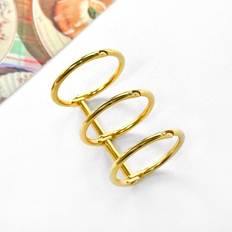 (DIY) 25mm 3공 바인더링 컴포지션 디링 다꾸 포켓바인더 - 상품 이미지