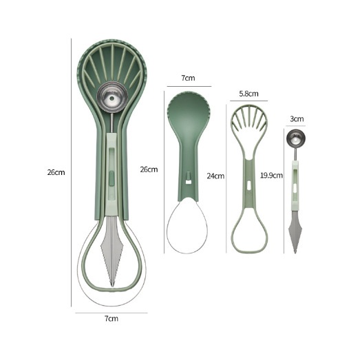 쿨링 화채스푼 3-in-1 과일 볼러 화채숟가락 - 상세 이미지 4