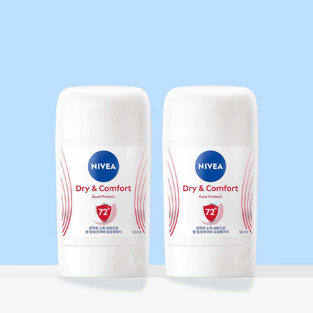 니베아 데오드란트 스틱 드라이 앤 콤포트 50ml, 2개 제품 이미지