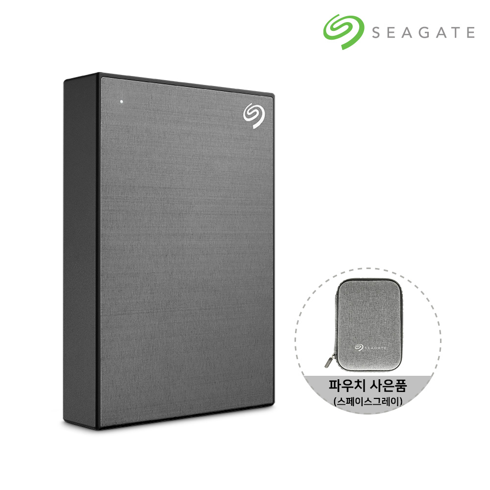 [N도착보장+파우치] 씨게이트 외장하드 데이터복구 4TB, 스페이스그레이