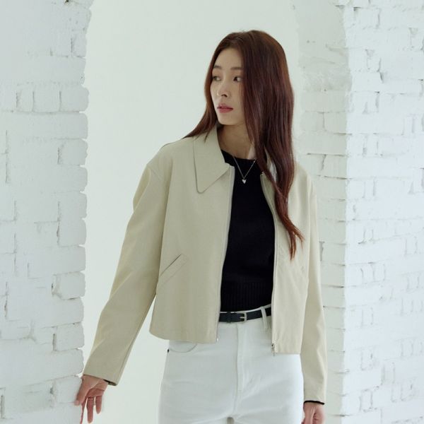 레프트서울 PU레더 칼라 자켓 IV_LMOJK57E2IV 706089 : 링커넷