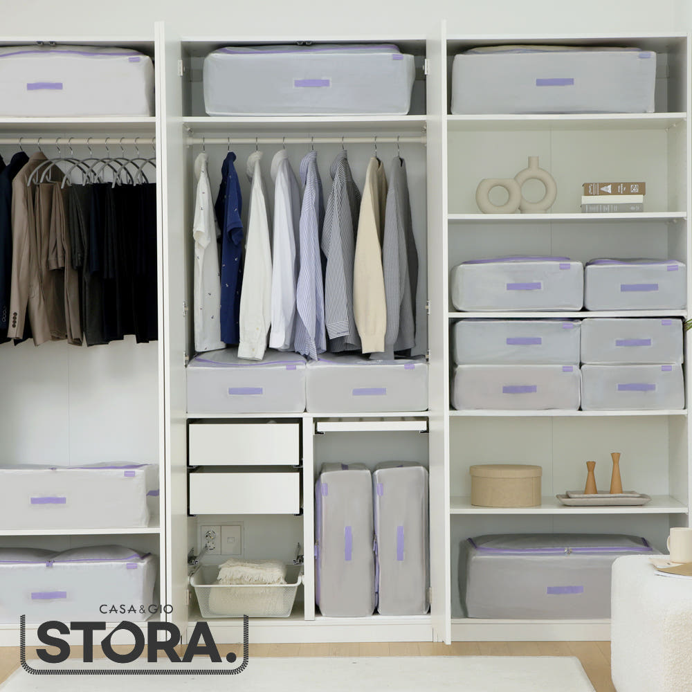 스토라 수납박스 양방향 지퍼 접이식 리빙 폴딩박스 옷정리함