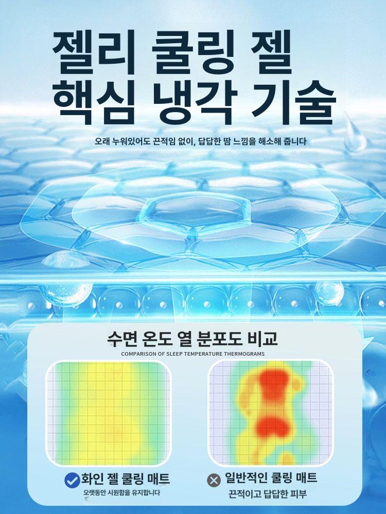 여름 욕창 방지 쿨링 패드 벌집쿨방석 쿨방석 젤방석 젤쿠션 벌집쿠션 쿨링방석 쿨링시트 60x90 1CM - 상세 이미지 3