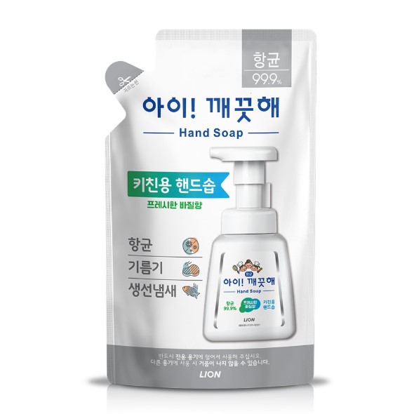 아이깨끗해 폼 핸드솝 키친 리필 200ml (5767) 프레시 바질향 - 상품 이미지