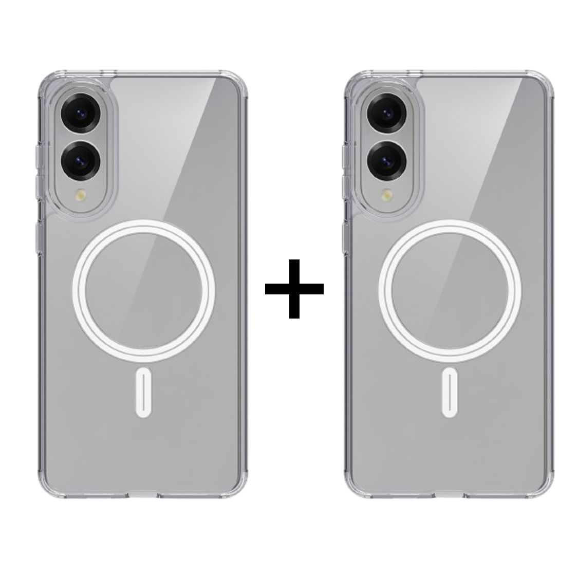 갤럭시 S25 엣지 Edge 맥세이프 투명 클리어 모서리보호 케이스 1+1 2개입 - 상품 이미지