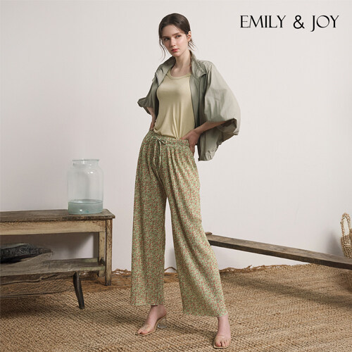 에밀리앤조이 플라워 플리츠 팬츠 (25SS) - 상세 이미지 3