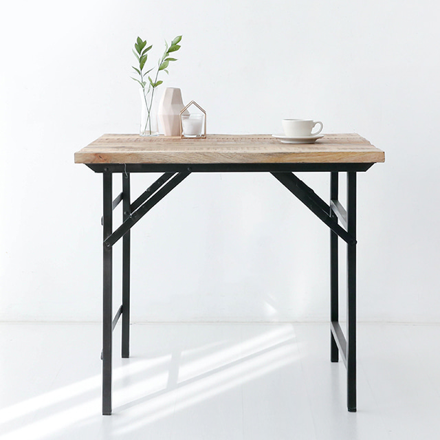 PECRE 빈티지접이식테이블 86X86 PC0146TB 860mm, 9928.9634