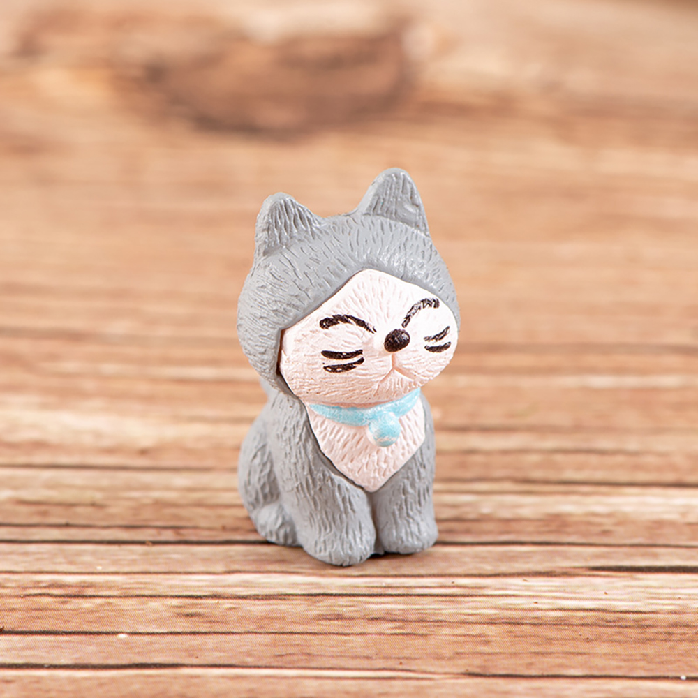 방울 고양이 미니어처 2종 인테리어 장식 소품 인형 피규어 - 상세 이미지 4