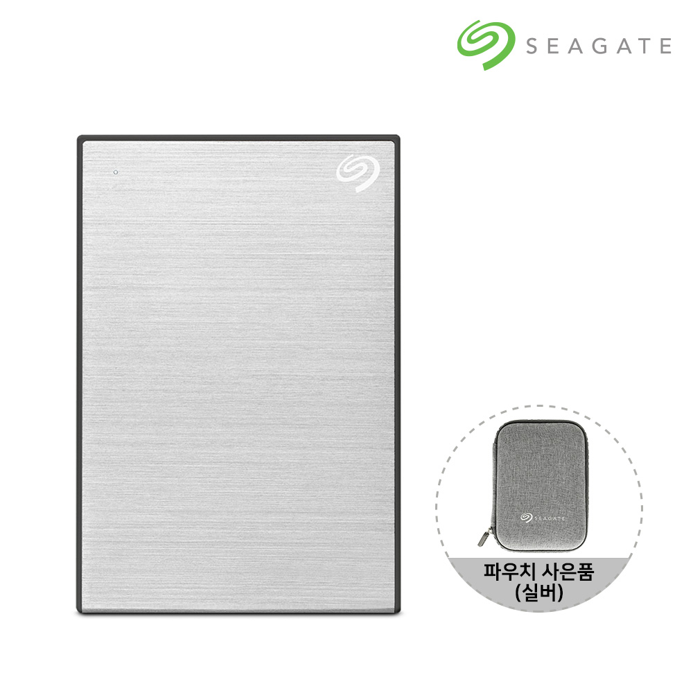 [N도착보장+파우치] 씨게이트 외장하드 데이터복구 1TB, 실버