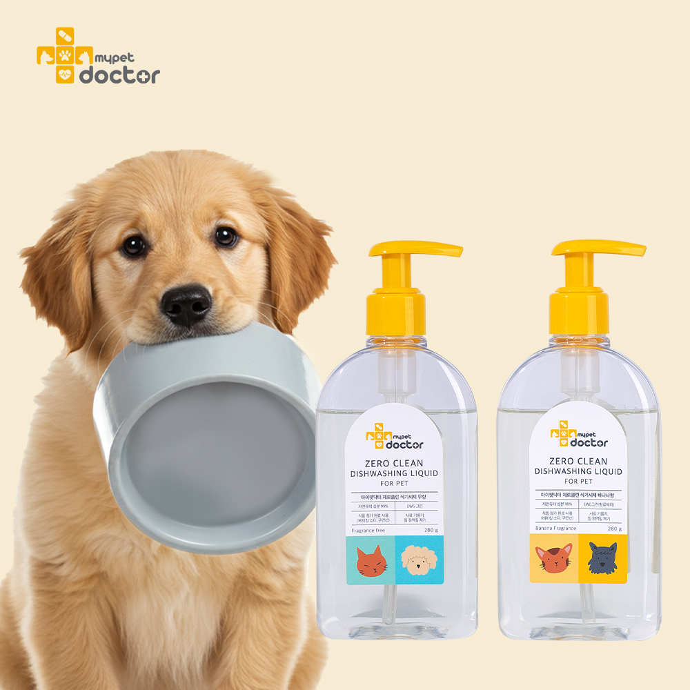 마이펫닥터 강아지 다목적세정제 반려동물 밥그릇 장난감 세제 280g, 2개