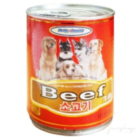 지앤리협력사 지앤리샵 헬로도기 소고기캔400g 습식 노령견간식 강아지소고기간식 캔간식 강아지습식사료