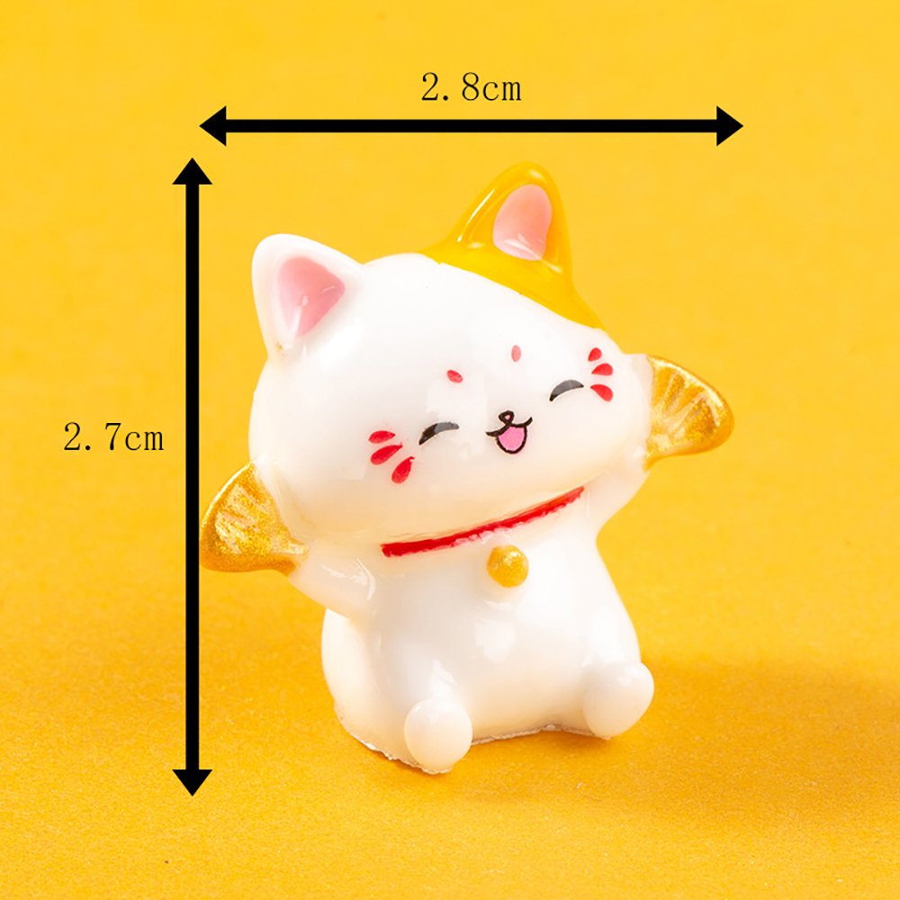성공 고양이 미니어처 6종 인테리어 장식 소품 인형 피규어 - 상세 이미지 5