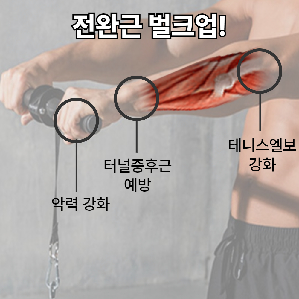 팔뚝미남 추감기 전완근 운동기구 리스트롤러 팔뚝 운동 이미지 7