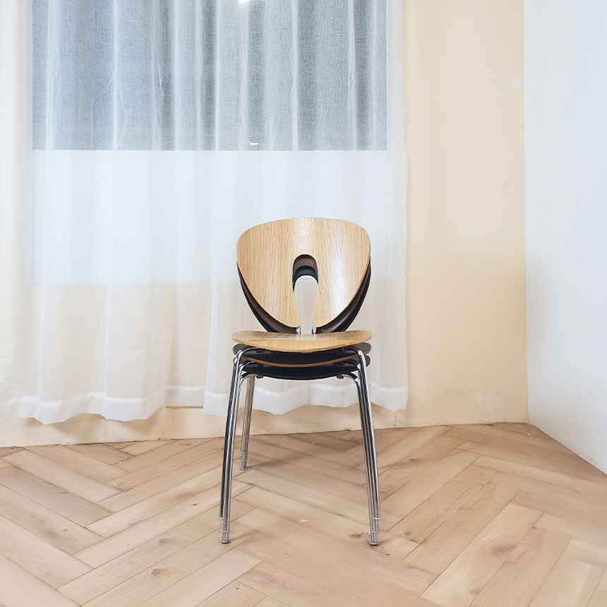 트위스트 모던 카페 식당 원목식탁 체어 Twist Modern Chair 이미지 7
